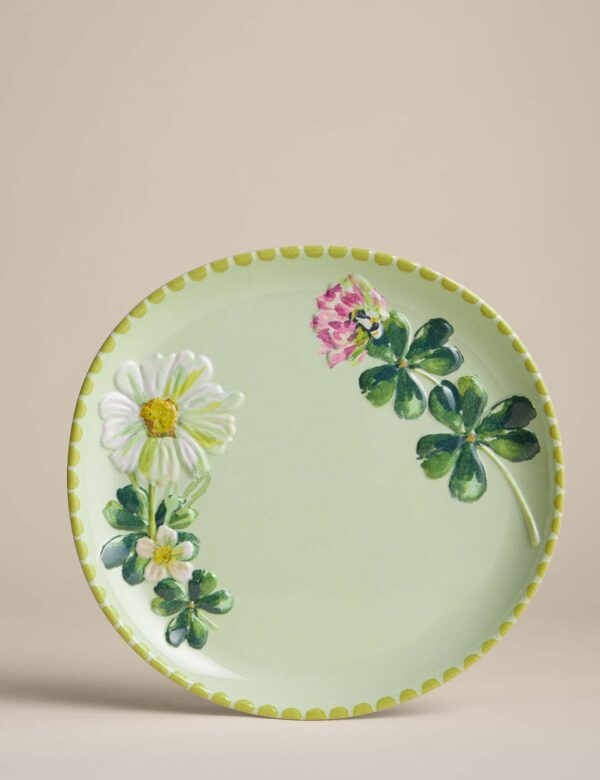 Set of 4 Floral Picnic Side Plates