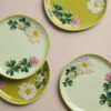 Set of 4 Floral Picnic Side Plates
