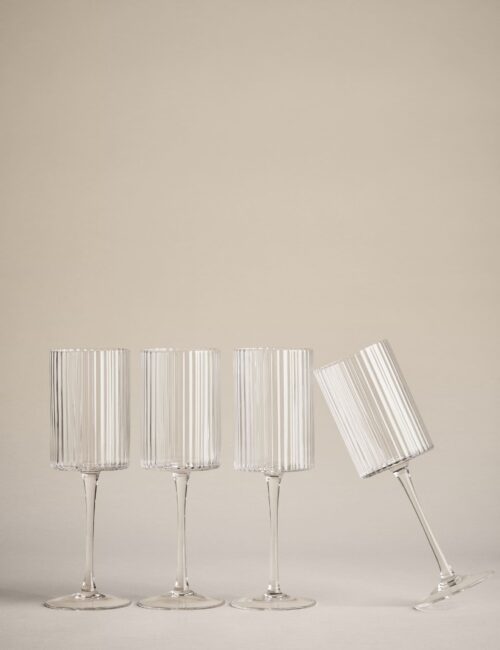 Set of 4 Handmade Celine Wine Glasses