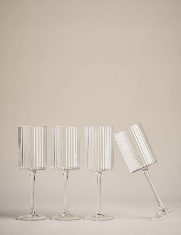 Set of 4 Handmade Celine Wine Glasses