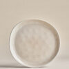 Set of 4 Linen Reactive Picnic Dinner Plates