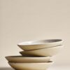 Set of 4 Linen Reactive Picnic Pasta Bowls