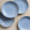Set of 4 Linen Reactive Picnic Pasta Bowls