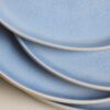 Set of 4 Linen Reactive Picnic Side Plates