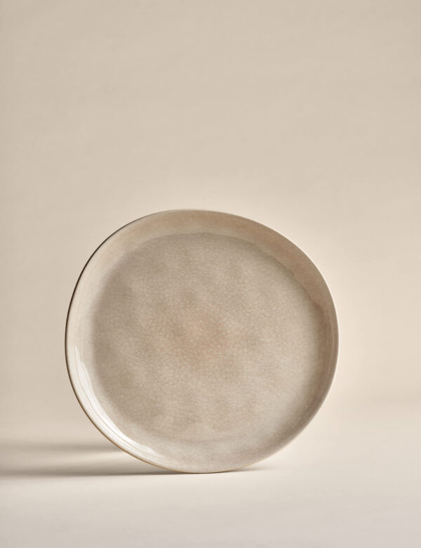 Set of 4 Linen Reactive Picnic Side Plates