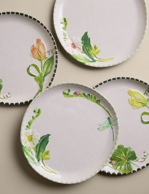 Set of 4 Picnic Dinner Plates