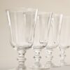 Set of 4 Soda Optic Wine Glasses