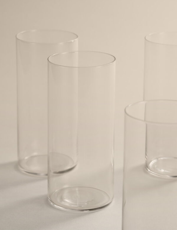 Set of 4 Straight Sided Hi Ball Glasses