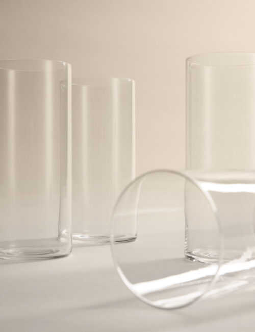 Set of 4 Straight Sided Hi Ball Glasses