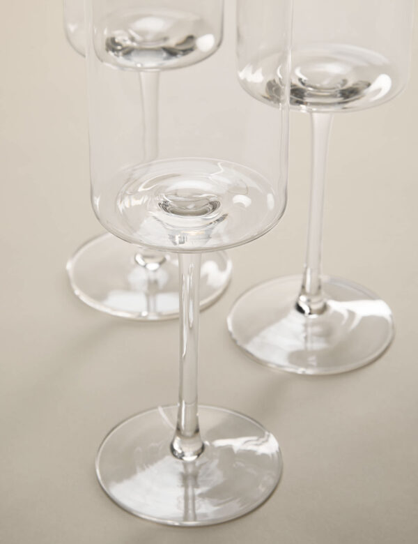 Set of 4 Straight Sided Wine Glasses