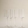 Set of 4 Straight Sided Wine Glasses