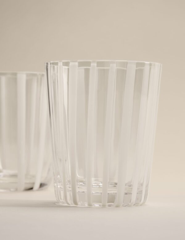 Set of 4 Striped Tumblers