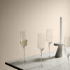 Set of 4 Textured Champagne Flutes