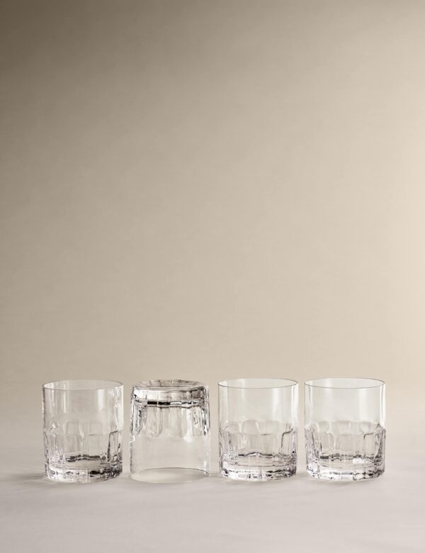 Set of 4 Textured Tumblers