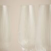 Set of 6 Maxim Optic Champagne Flutes