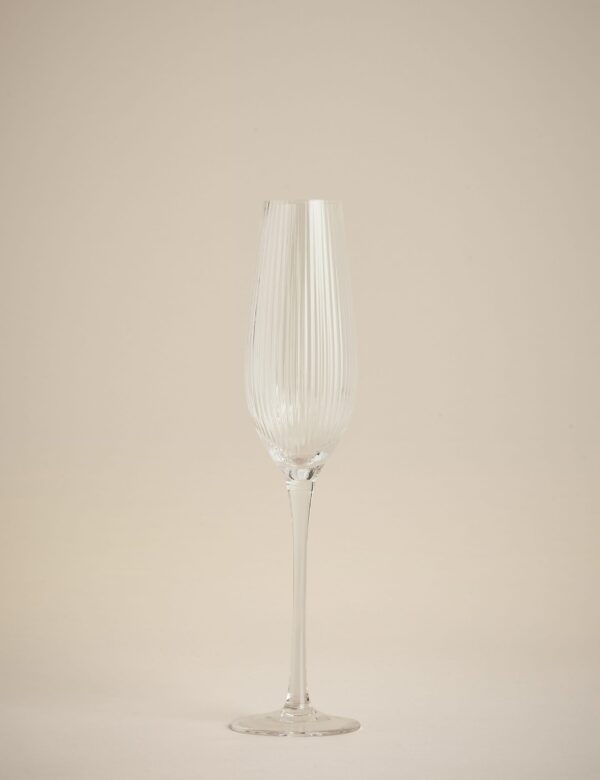 Set of 6 Maxim Optic Champagne Flutes