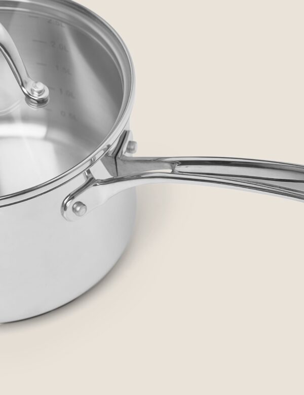 Stainless Steel 18cm Medium Saucepan