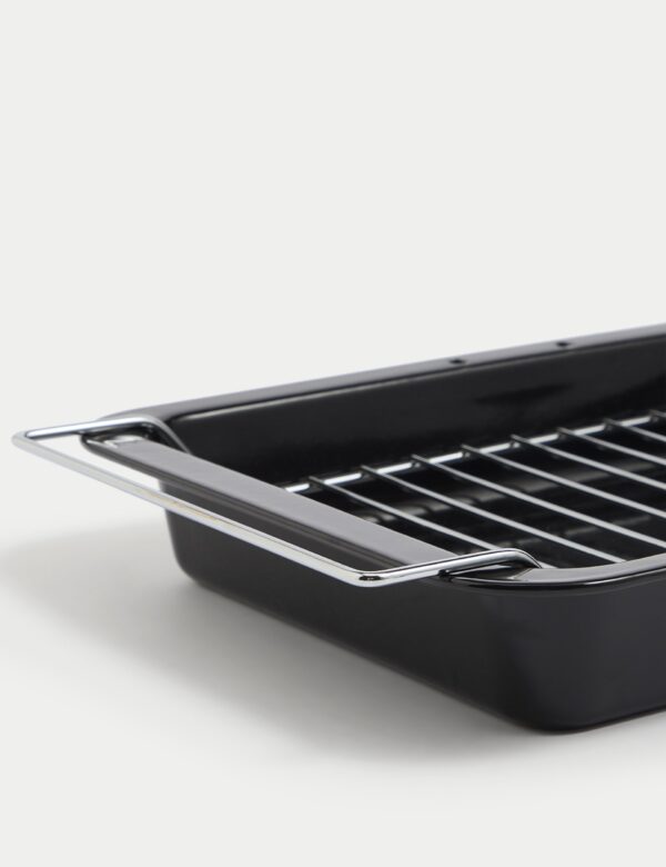 Vitreous Enamel 35cm Roast & Rack